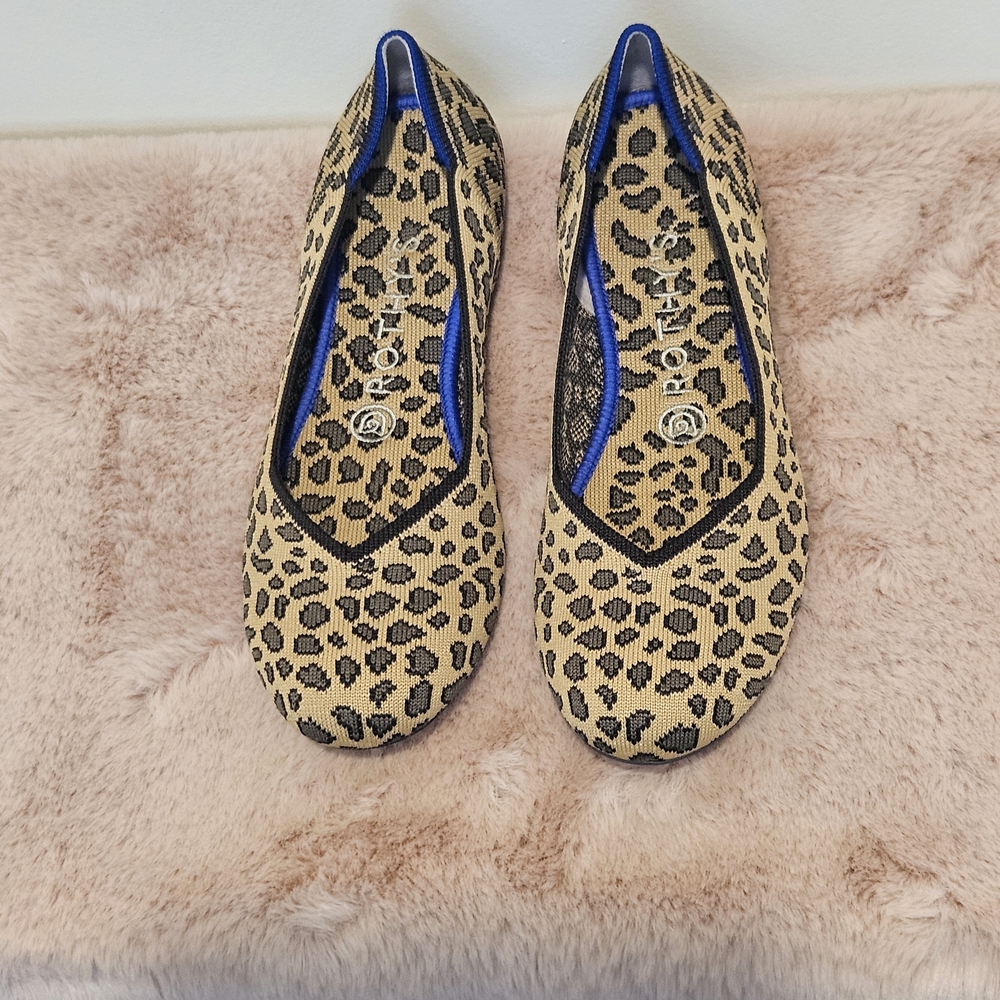Rothy's Brown and Blue Flats Stylish Loafers